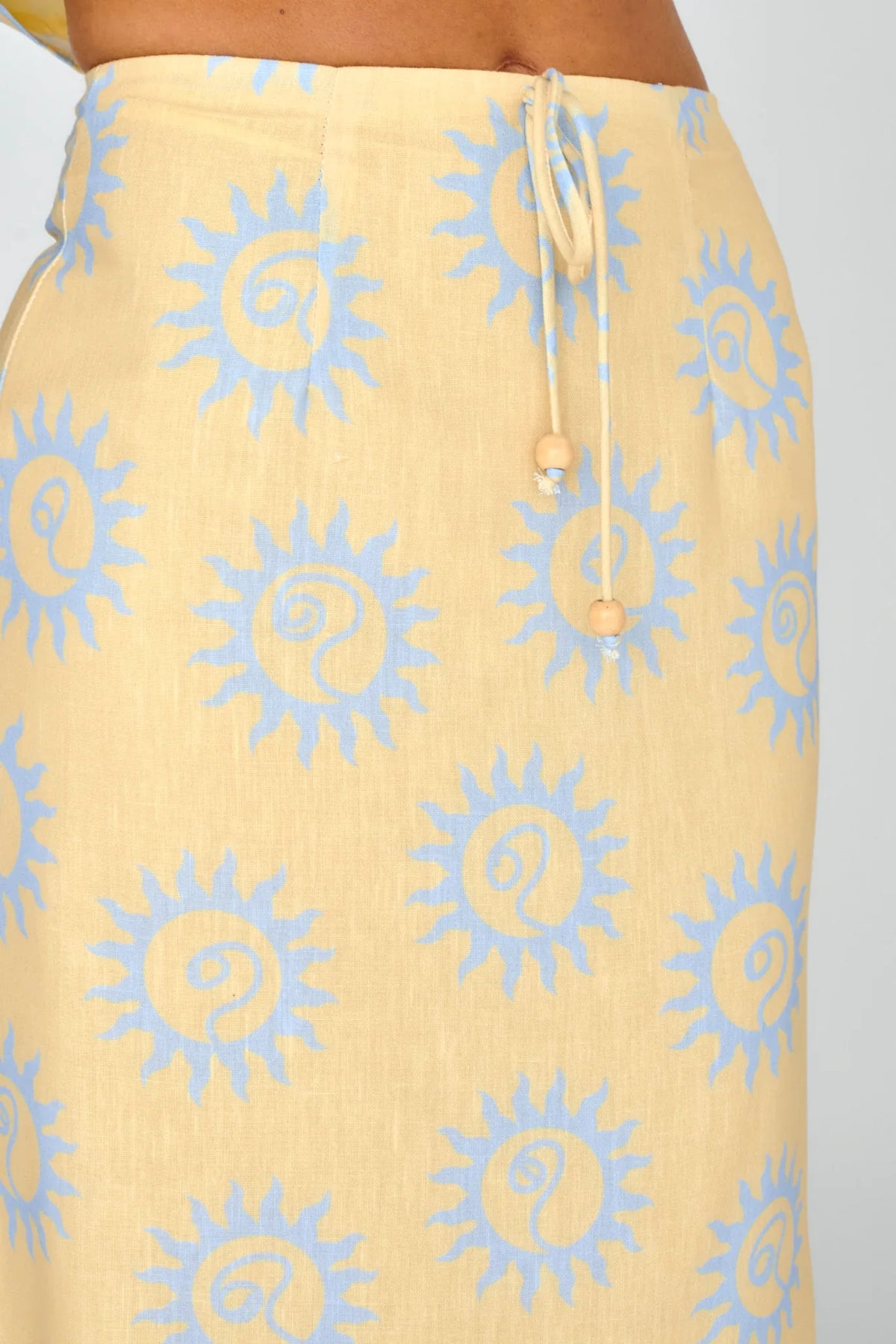 Sun Days Midi Skirt Sun Lemon