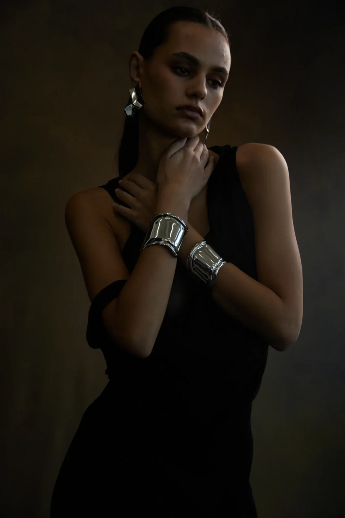 NOAH Wave Cuff Silver