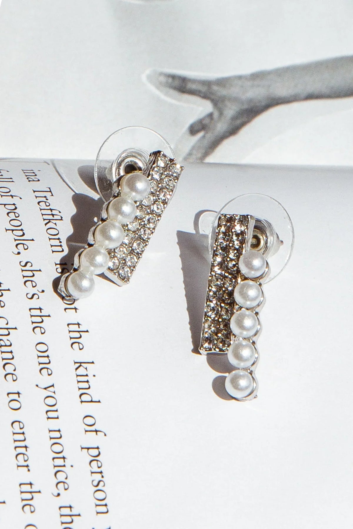 Scorpio Diamante Earrings Silver