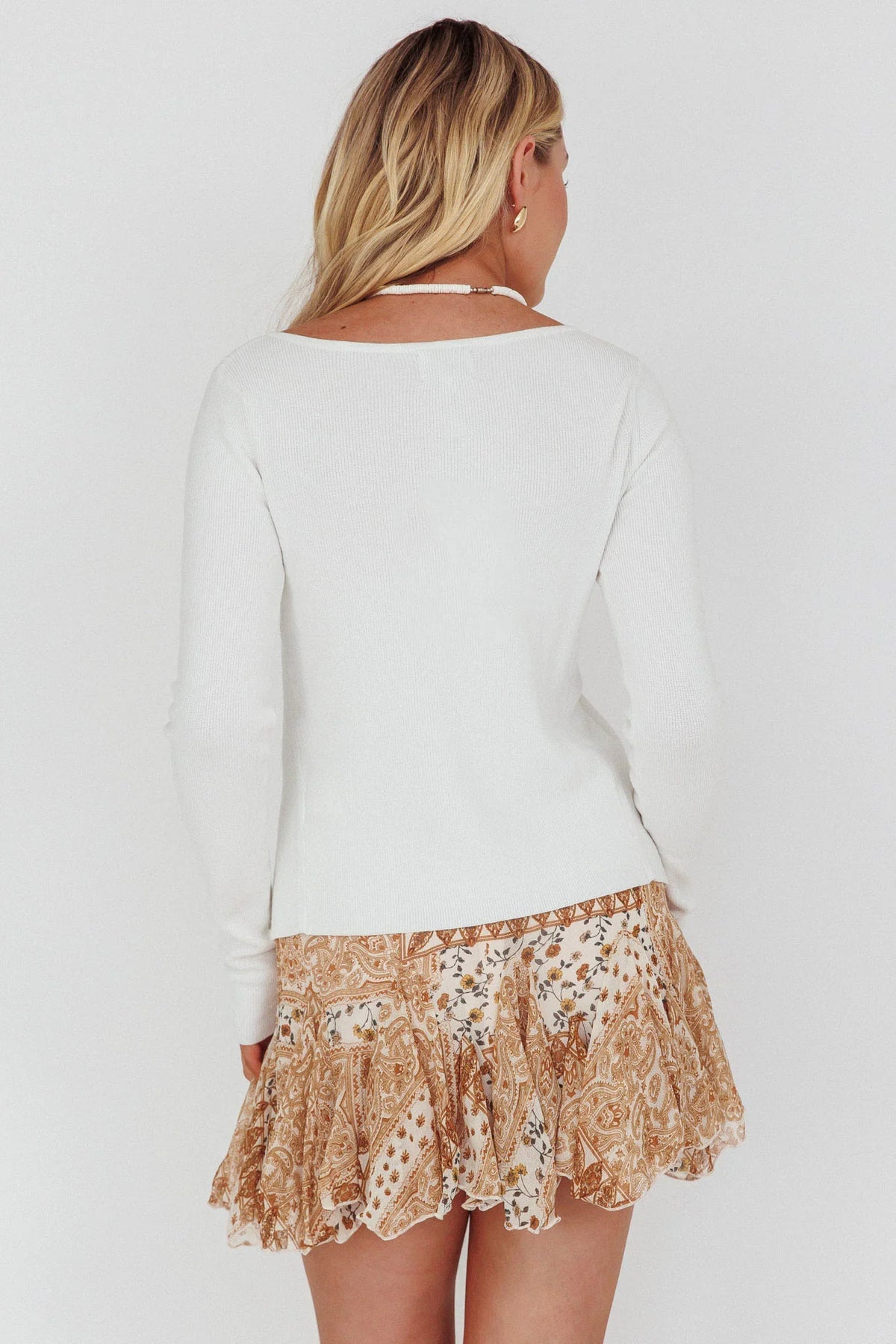 Robyn Flounce Mini Skirt Paisley Multi
