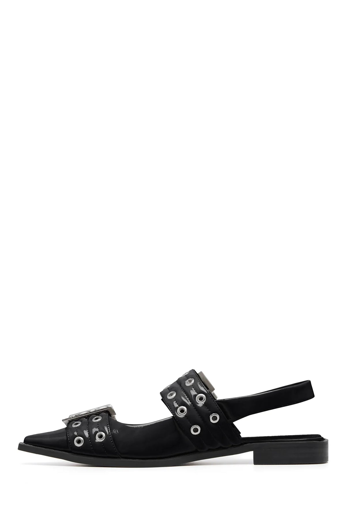 THERAPY Matilda Pointed Flat Black Patent