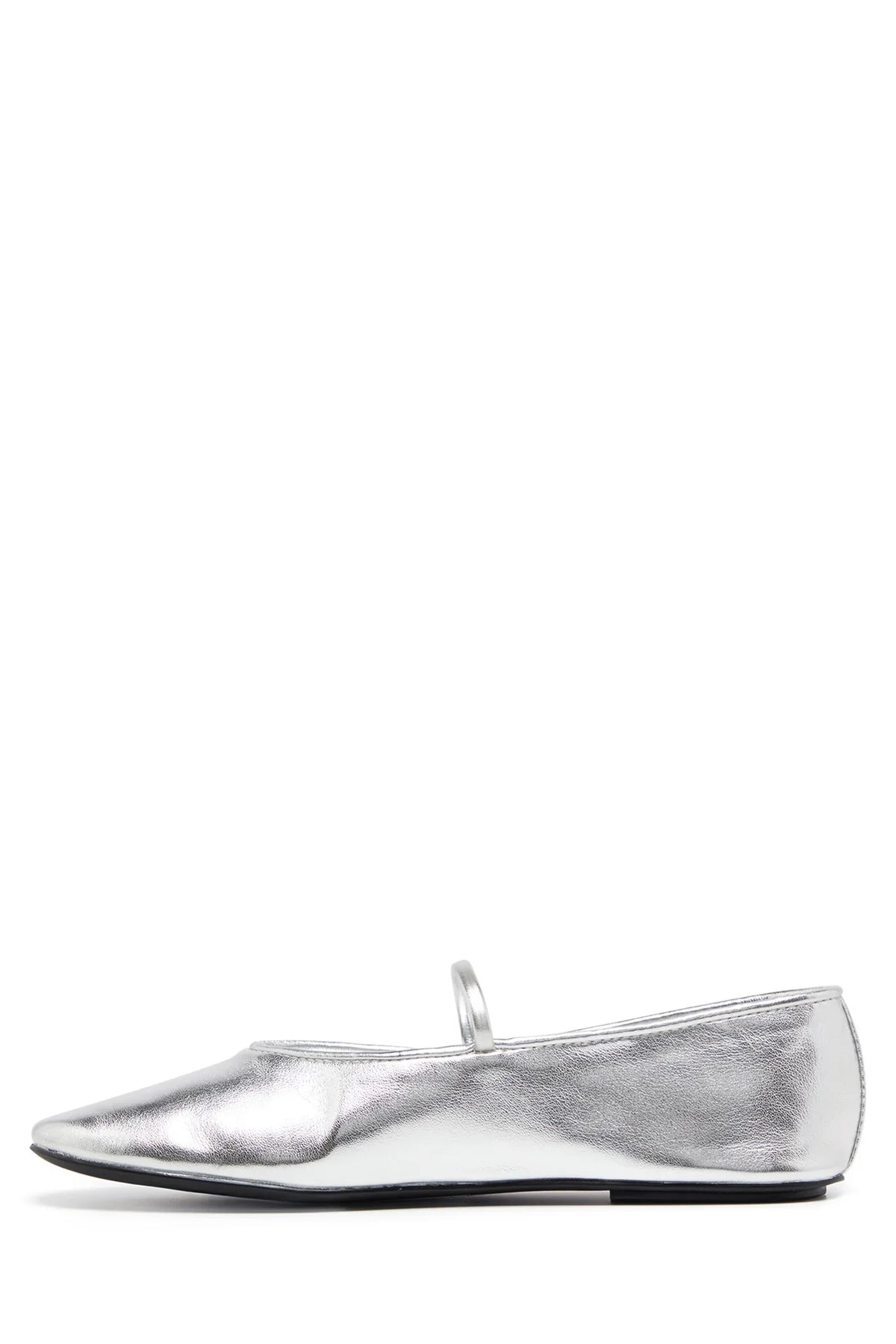 THERAPY Moncherri Ballet Flat Silver Smooth