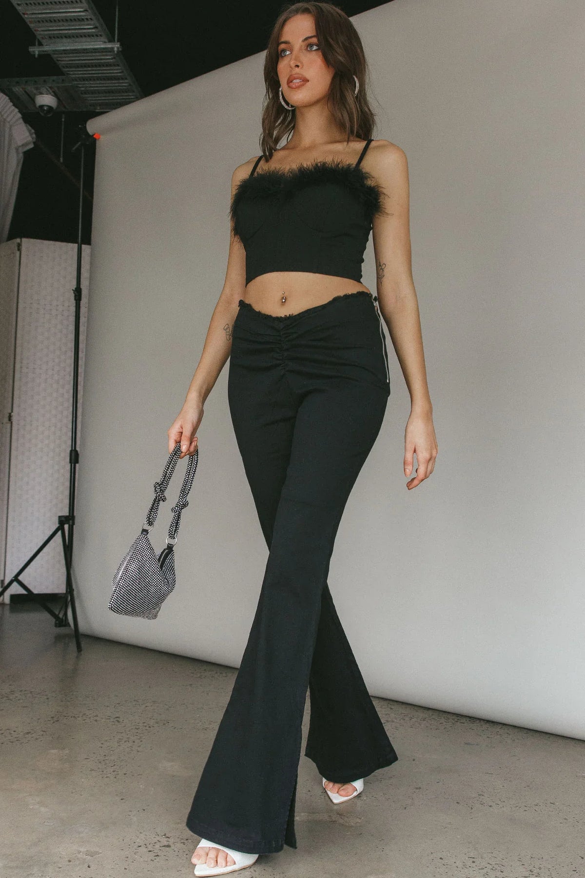 Mahla Flared Pants Black