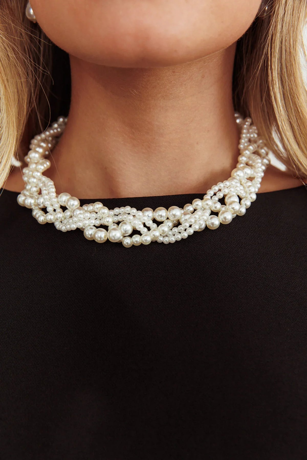 Your Smile Pearl Necklace Silver