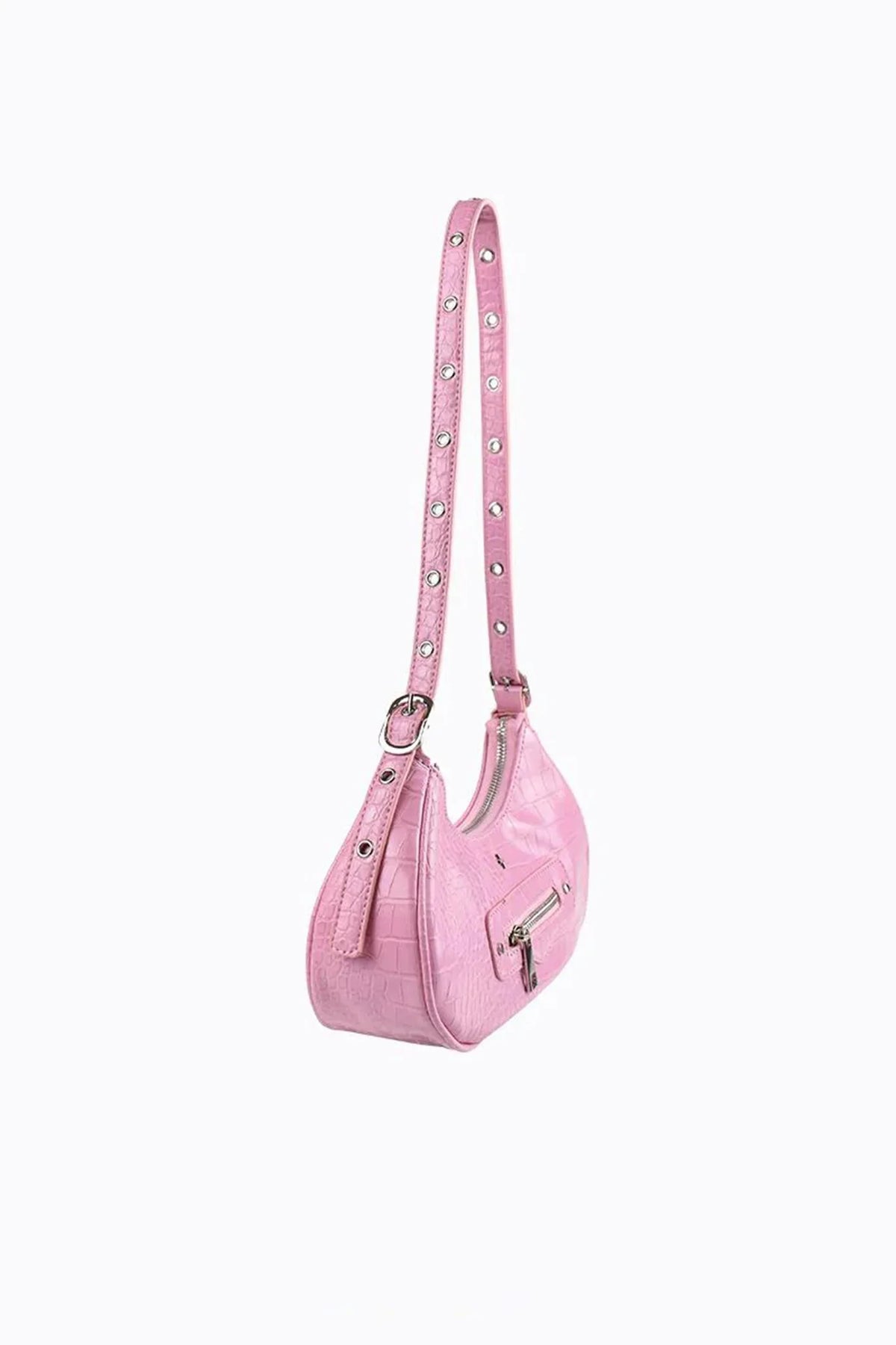 Peta And Jain Moto Shoulder Bag Pink