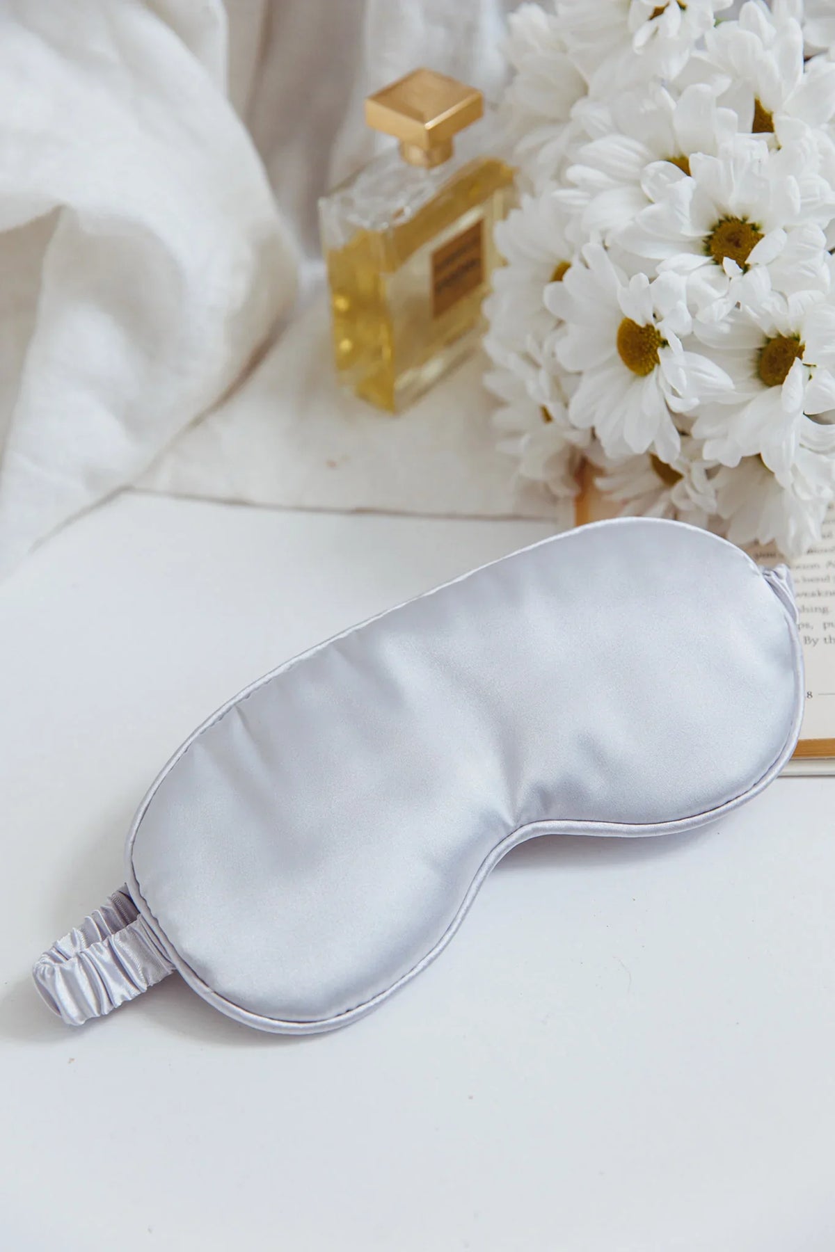 Sweet Dreams Satin Eye Mask Silver
