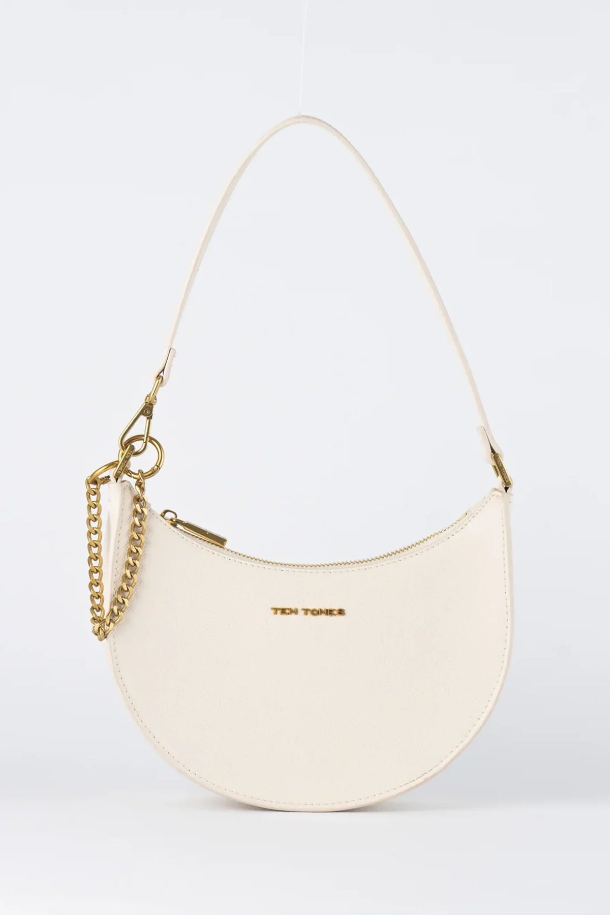 TEN TONES Grayson Moon Bag White