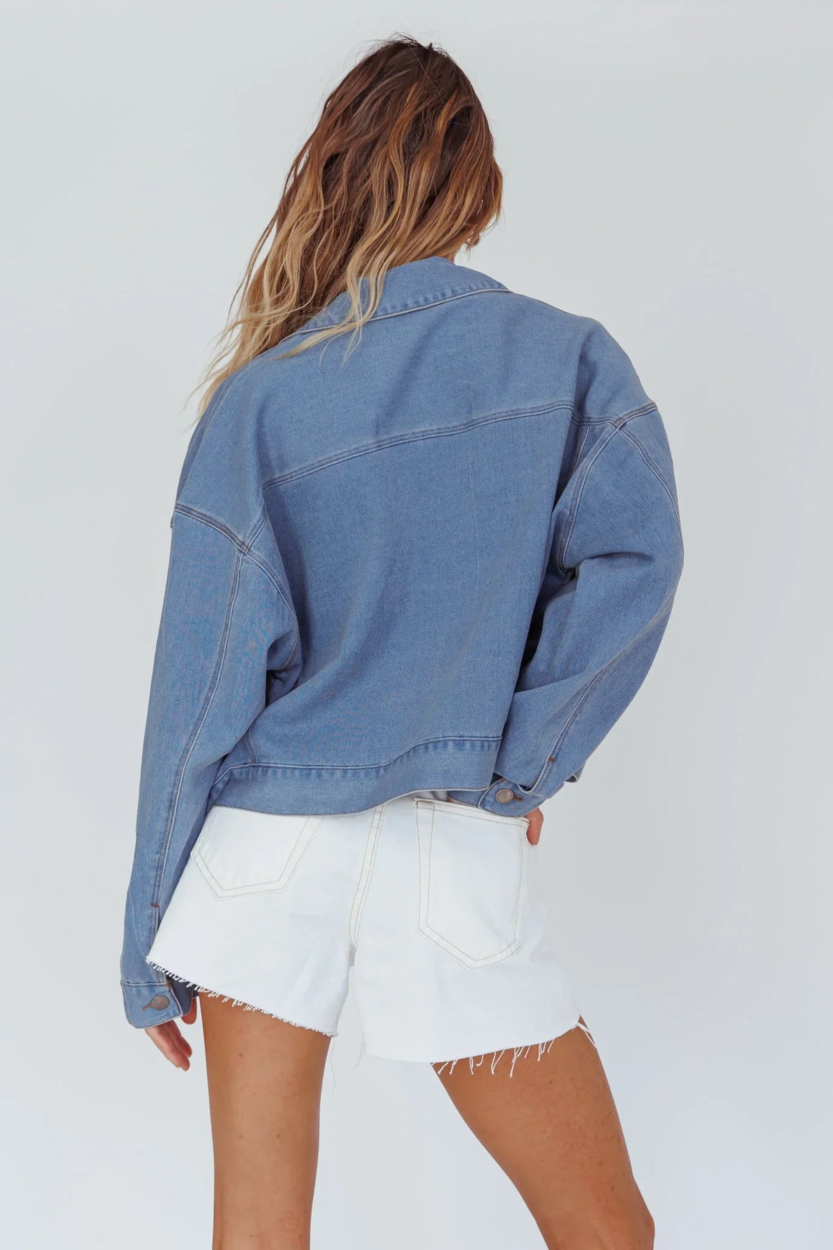 Rodeo Diamante Jacket Washed Blue