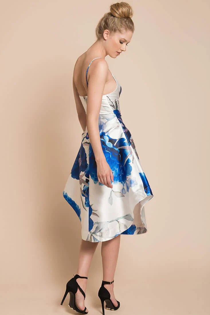 Ingrid Floral Dress Blue