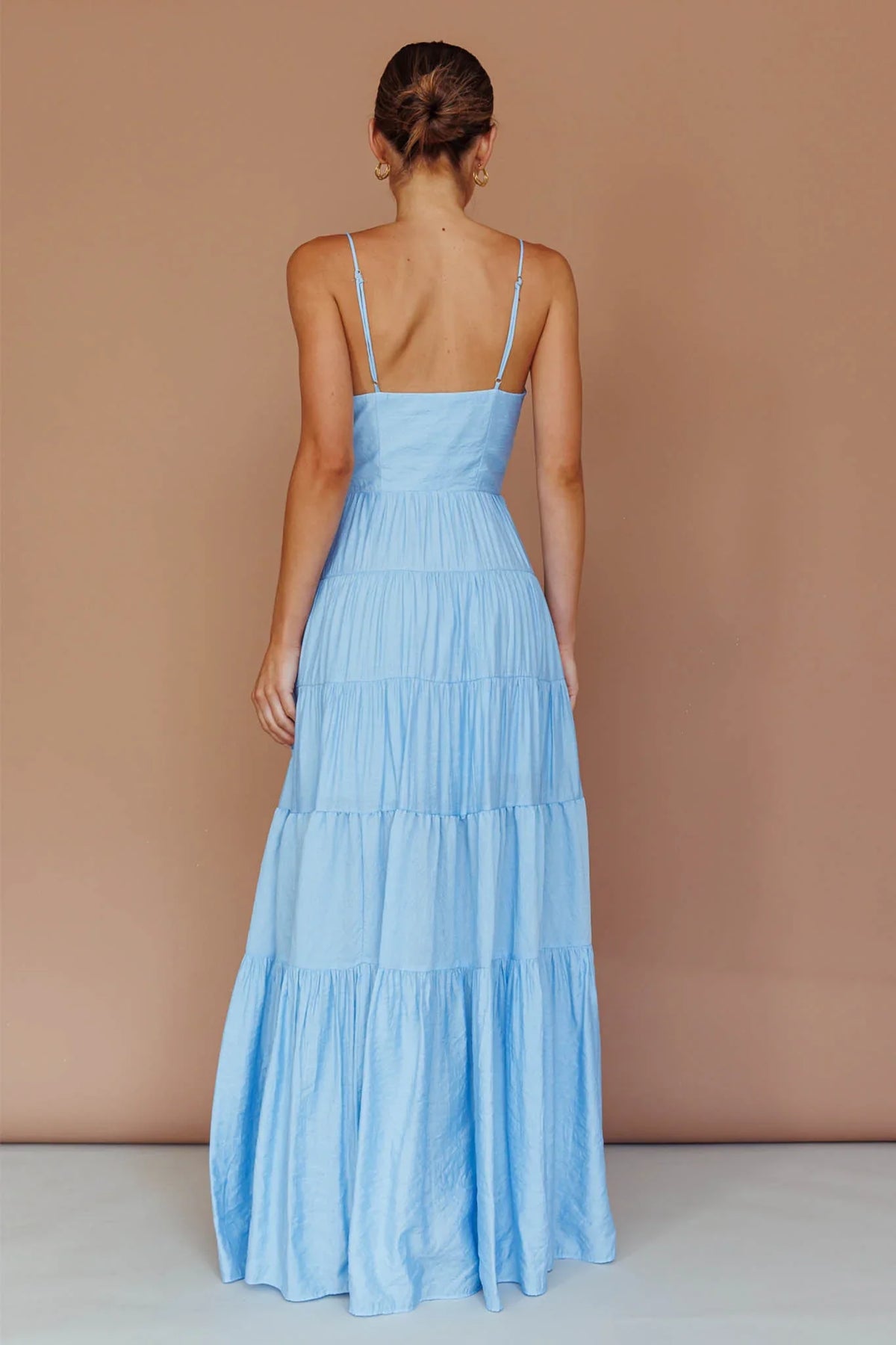 Main Attraction Cami Strap Maxi Dress Blue