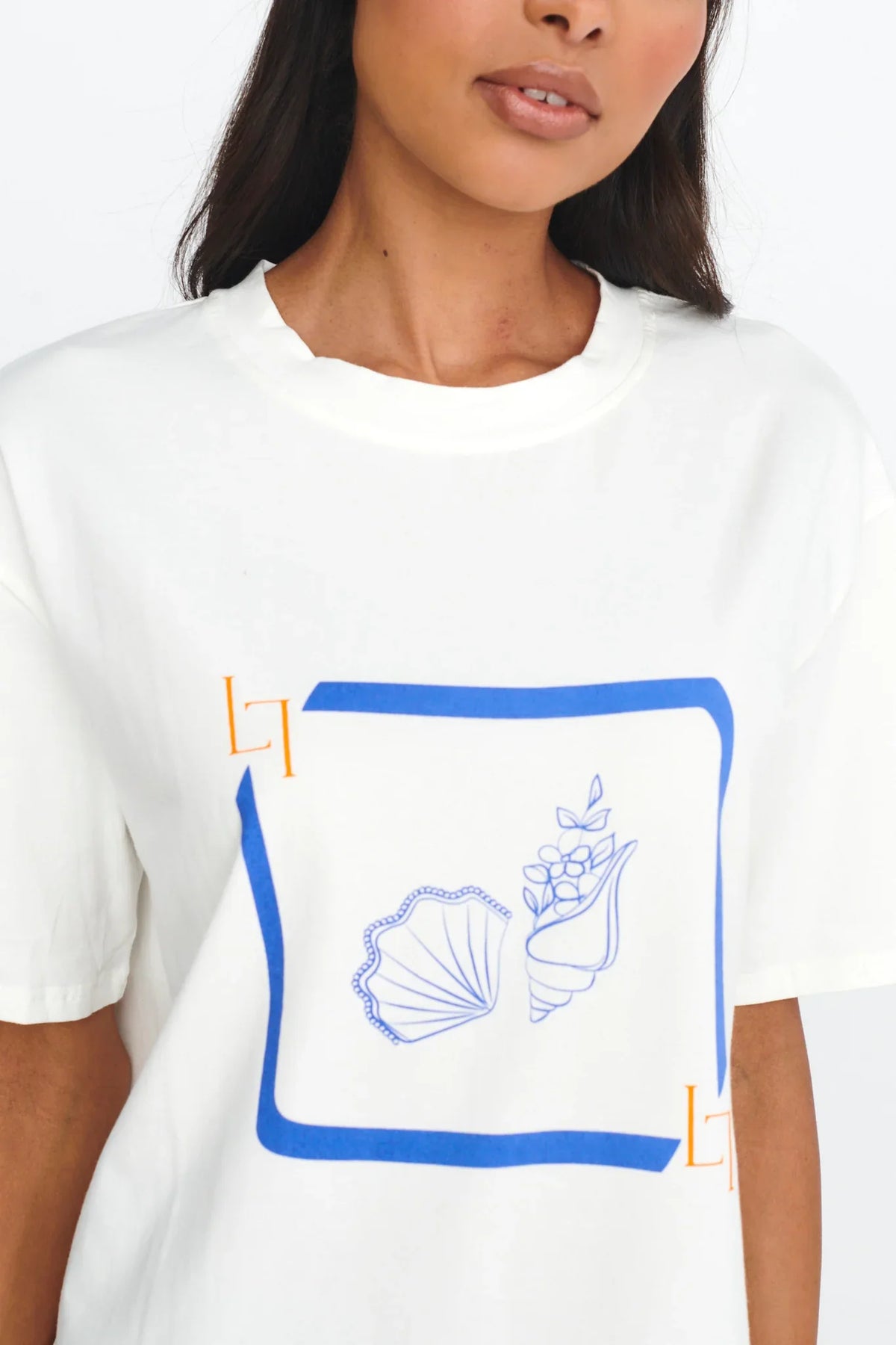 LOST IN LUNAR By The Sea Tee White