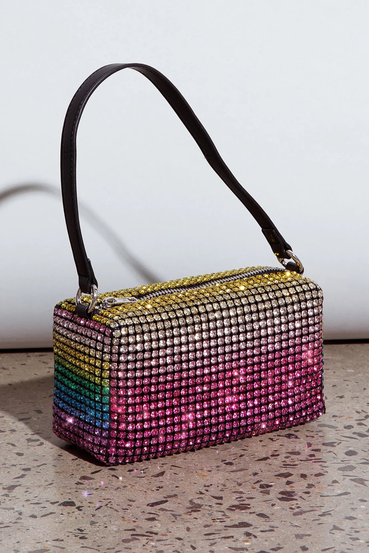 Mara Crystal Rectangular Bag Green Multi