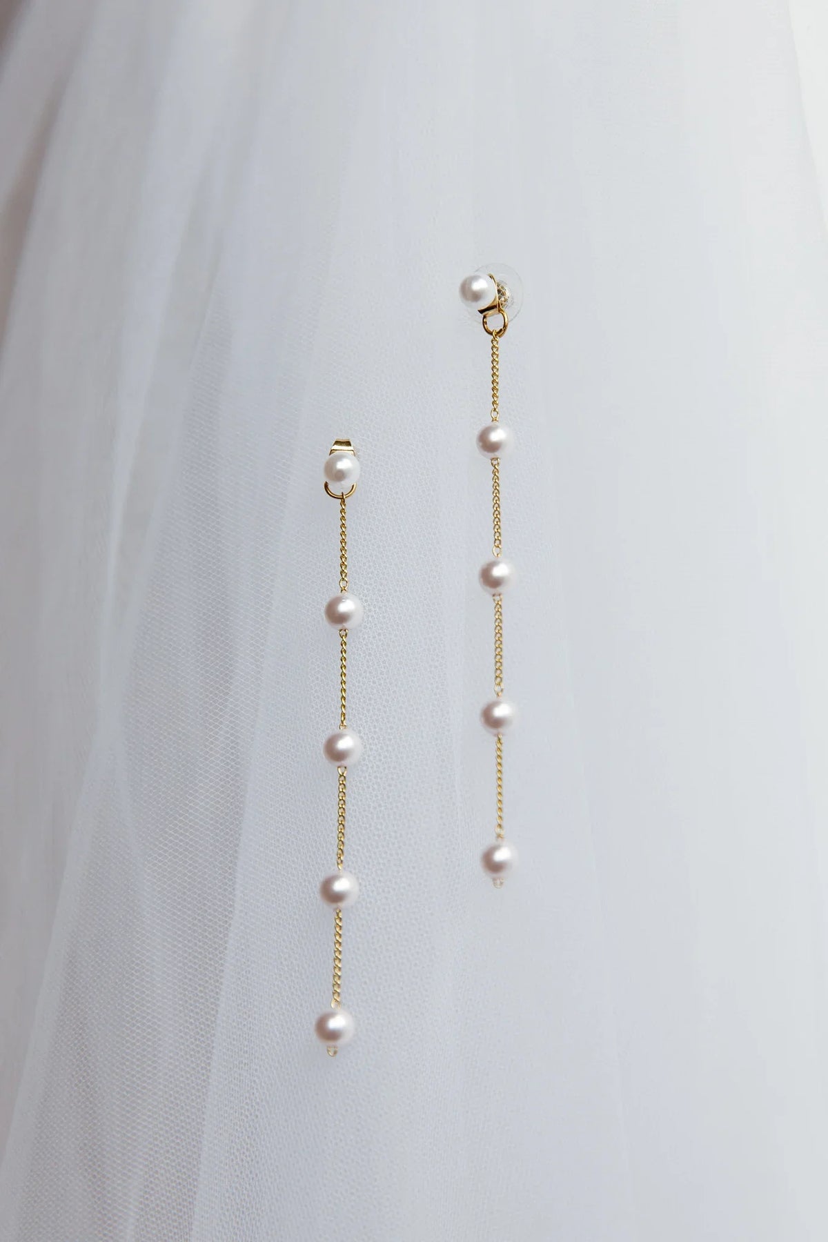 Gaia Pearl Drop Earrings Gold