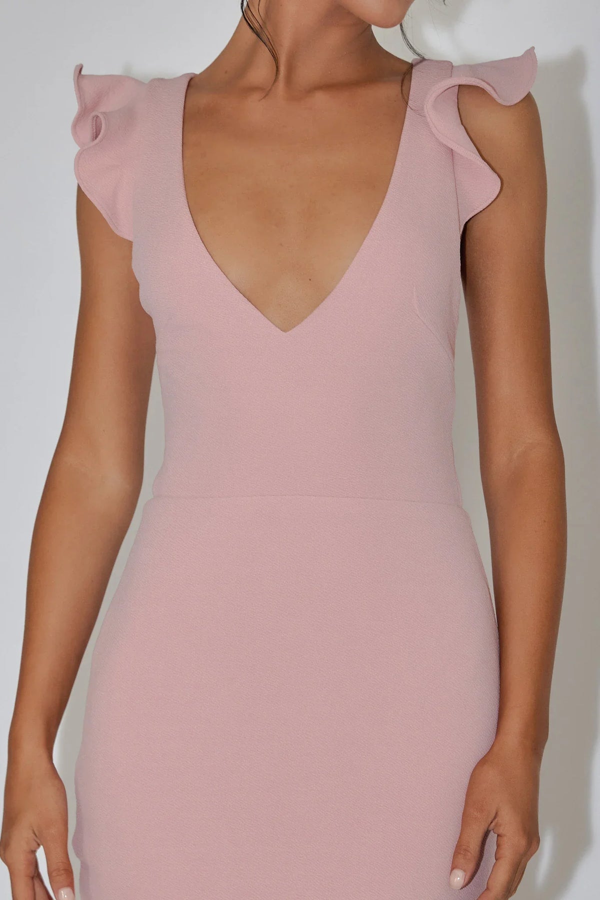 Seanna Strappy Back Midi Dress Blush