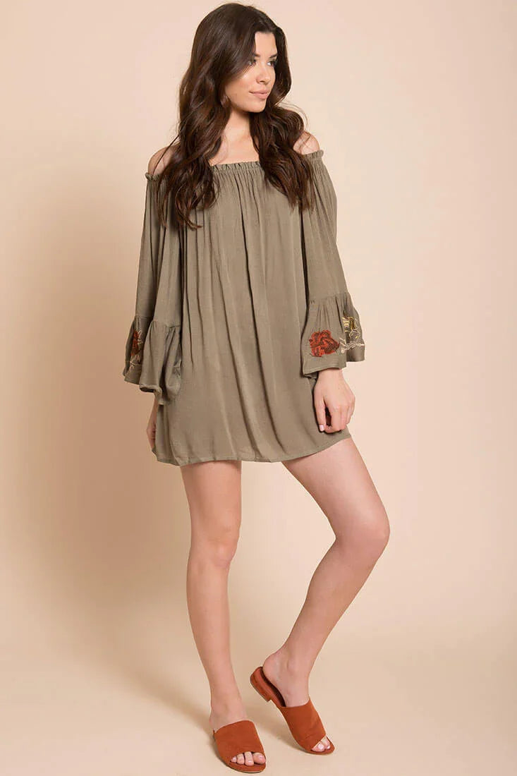 Aubree Loose Dress Olive
