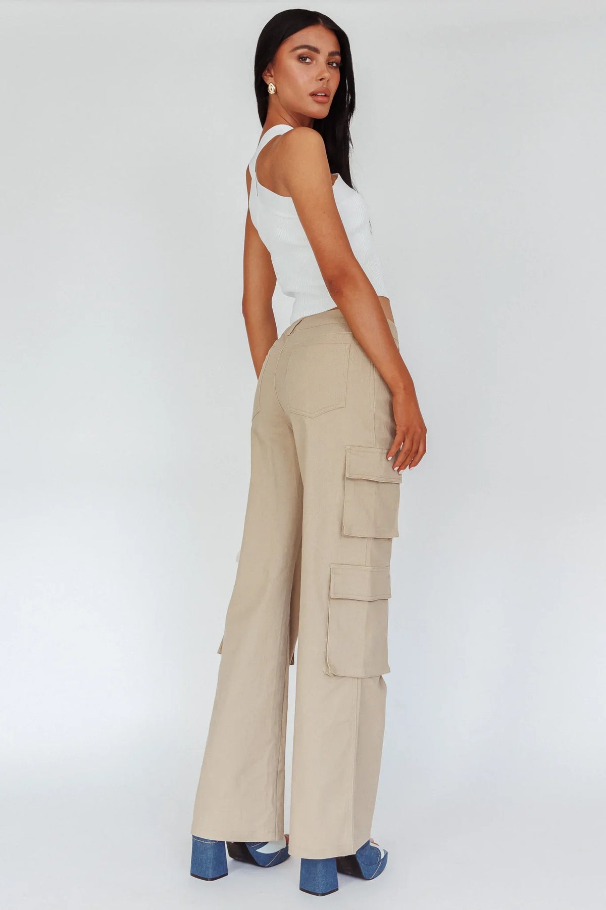 Ulterior Motive Pocket Cargo Pants Taupe