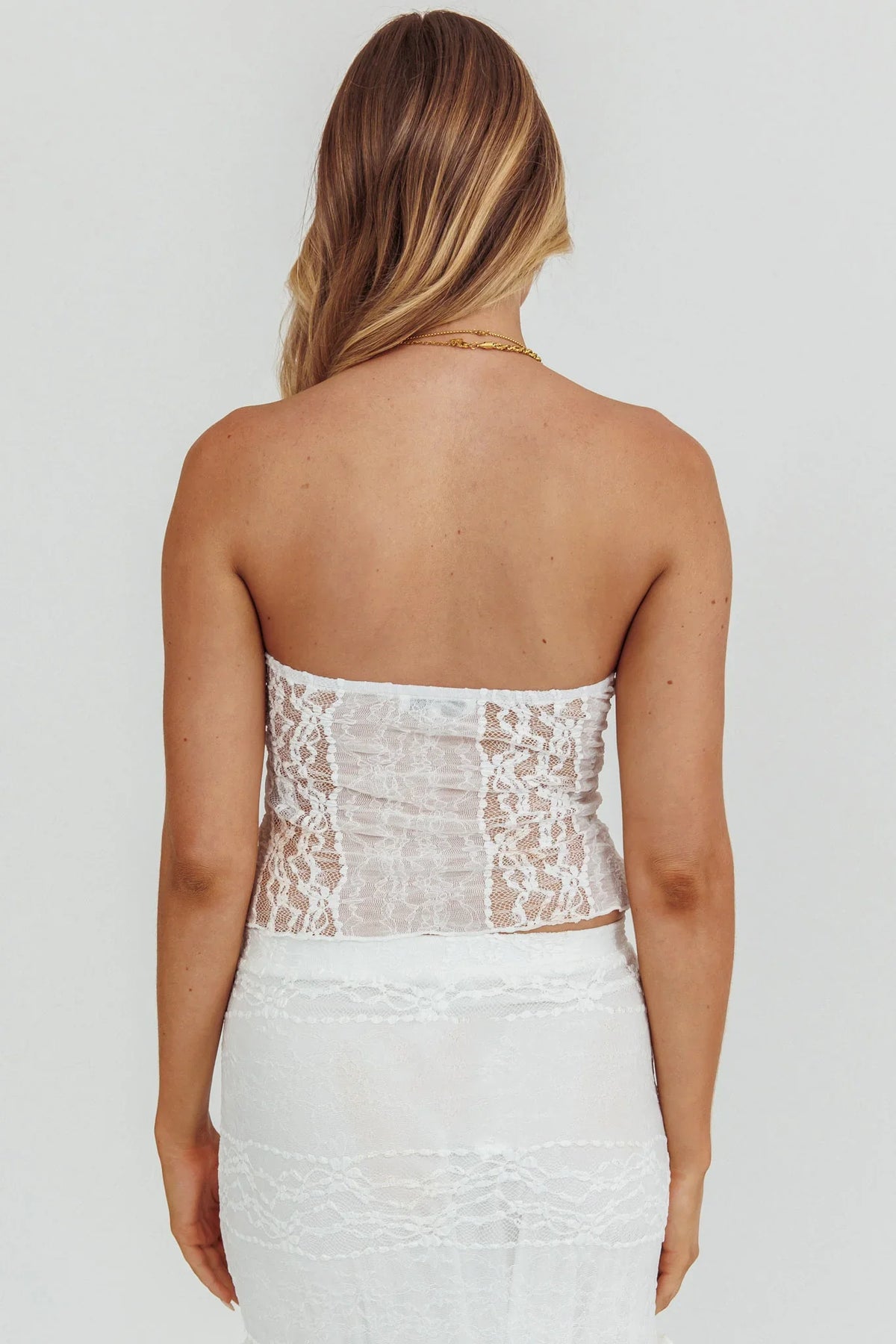 Laganas Lace Top White