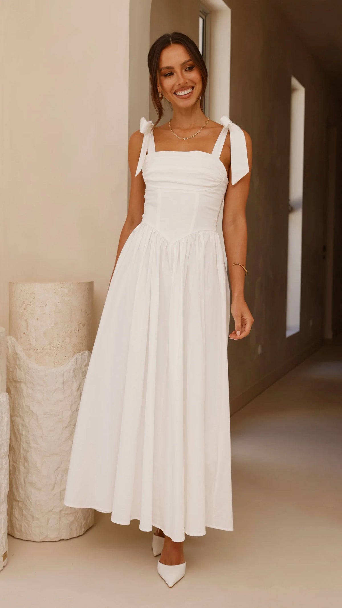 Haisley Maxi Dress - White
