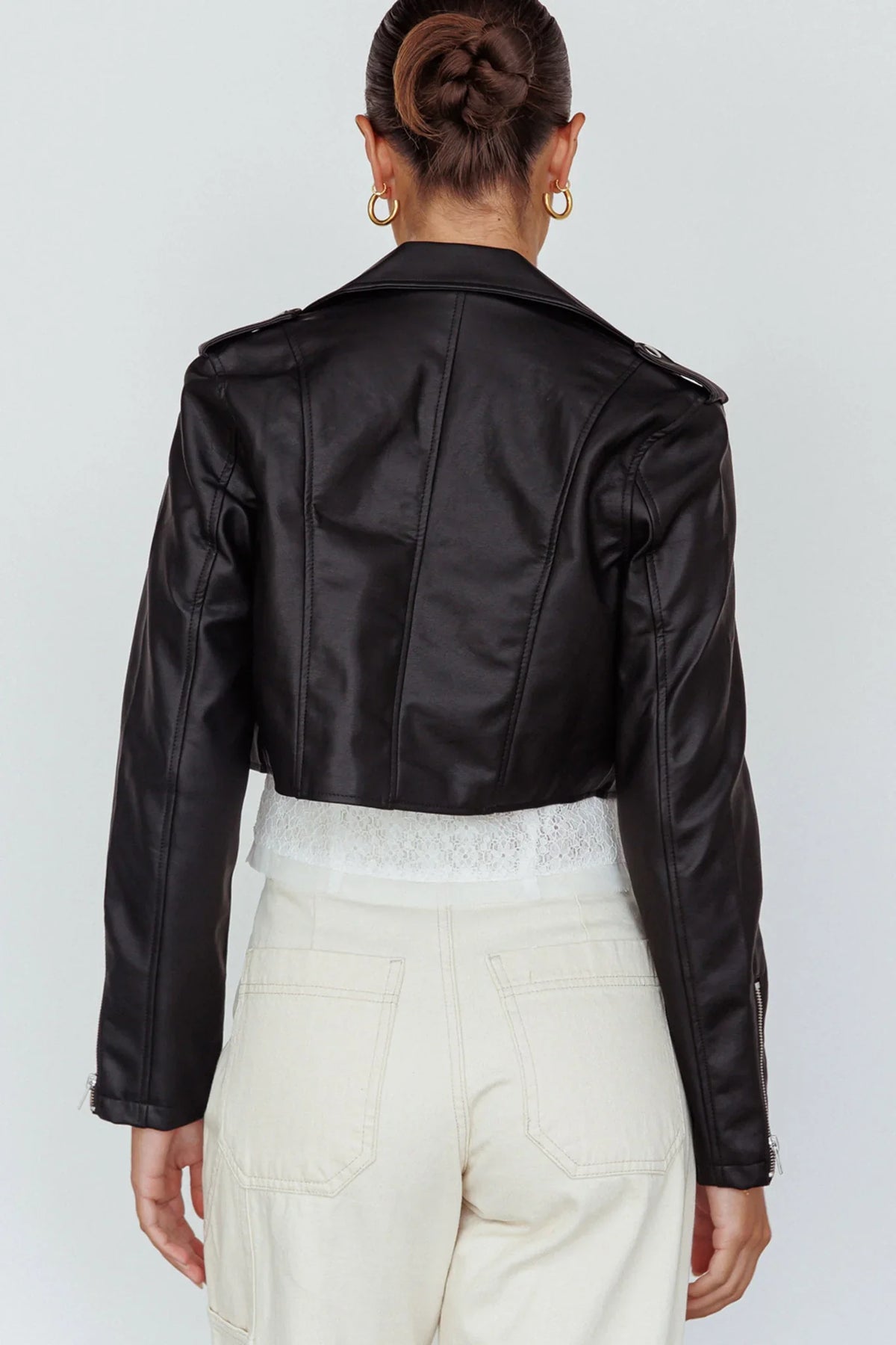 Toulouse Faux Leather Jacket Black