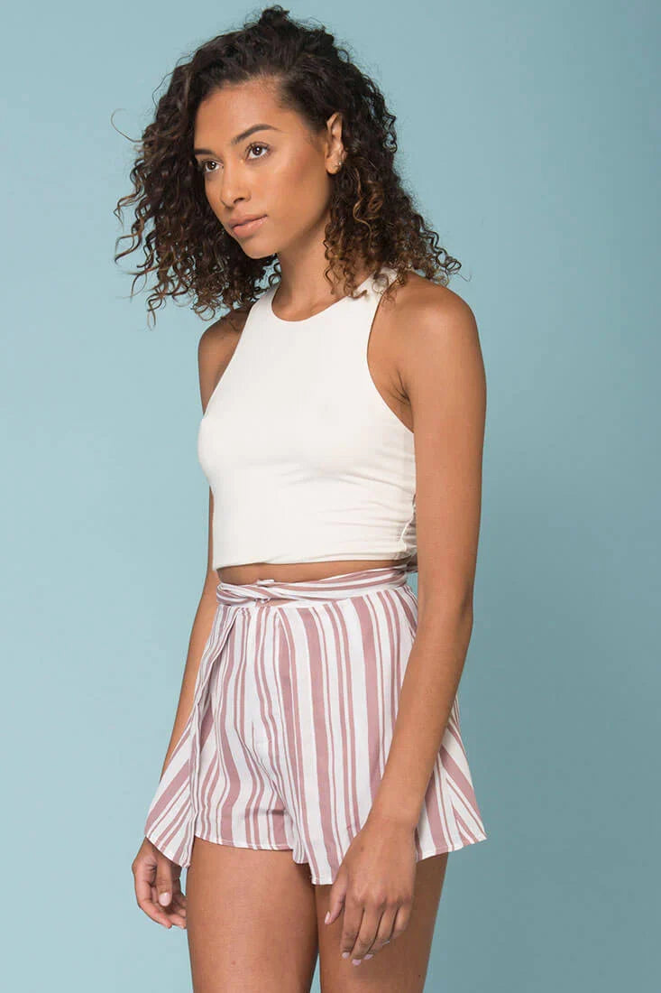 Sariyah Stripe Skort Shorts Rose