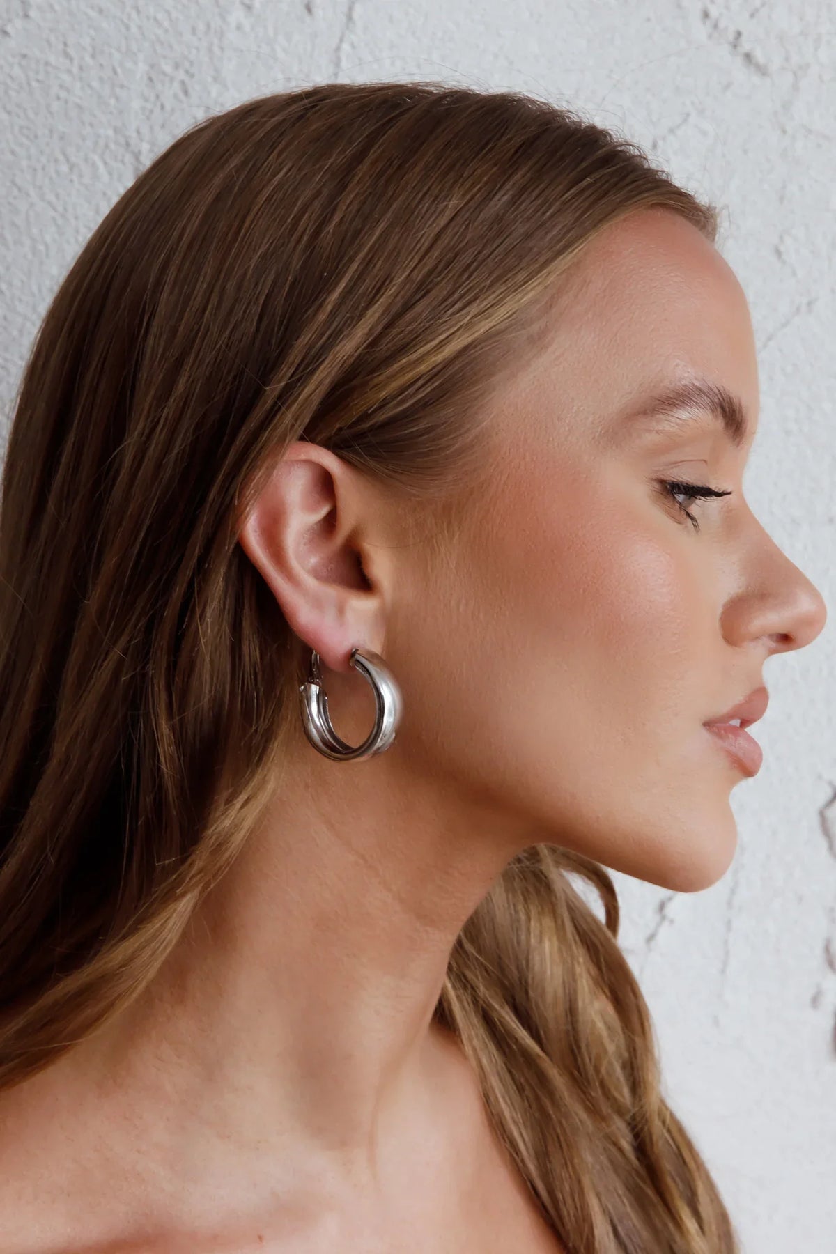 Osiris Hoop Earrings Silver