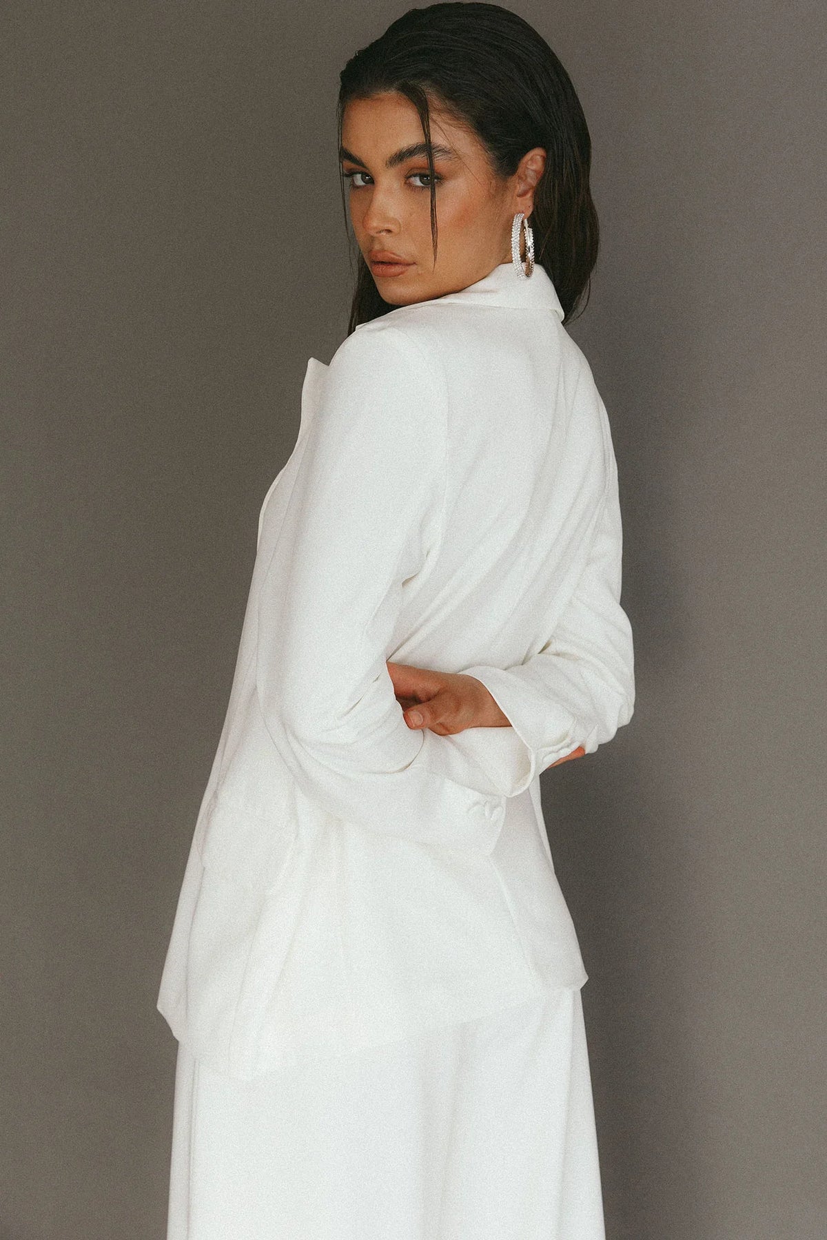 Vous Etes Belle Blazer White