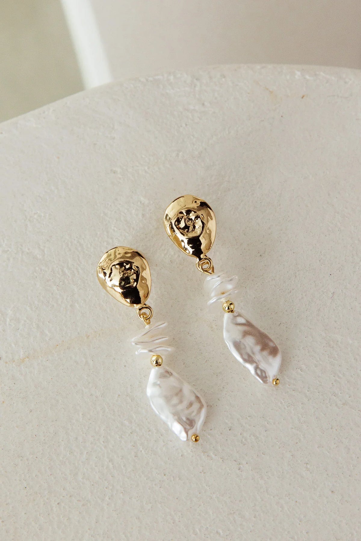 Elysian Drop Pearl Earrings