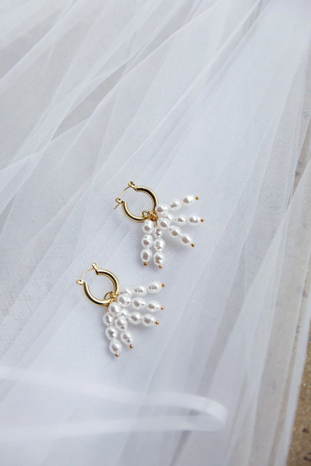 Forever Pearls Earrings Gold