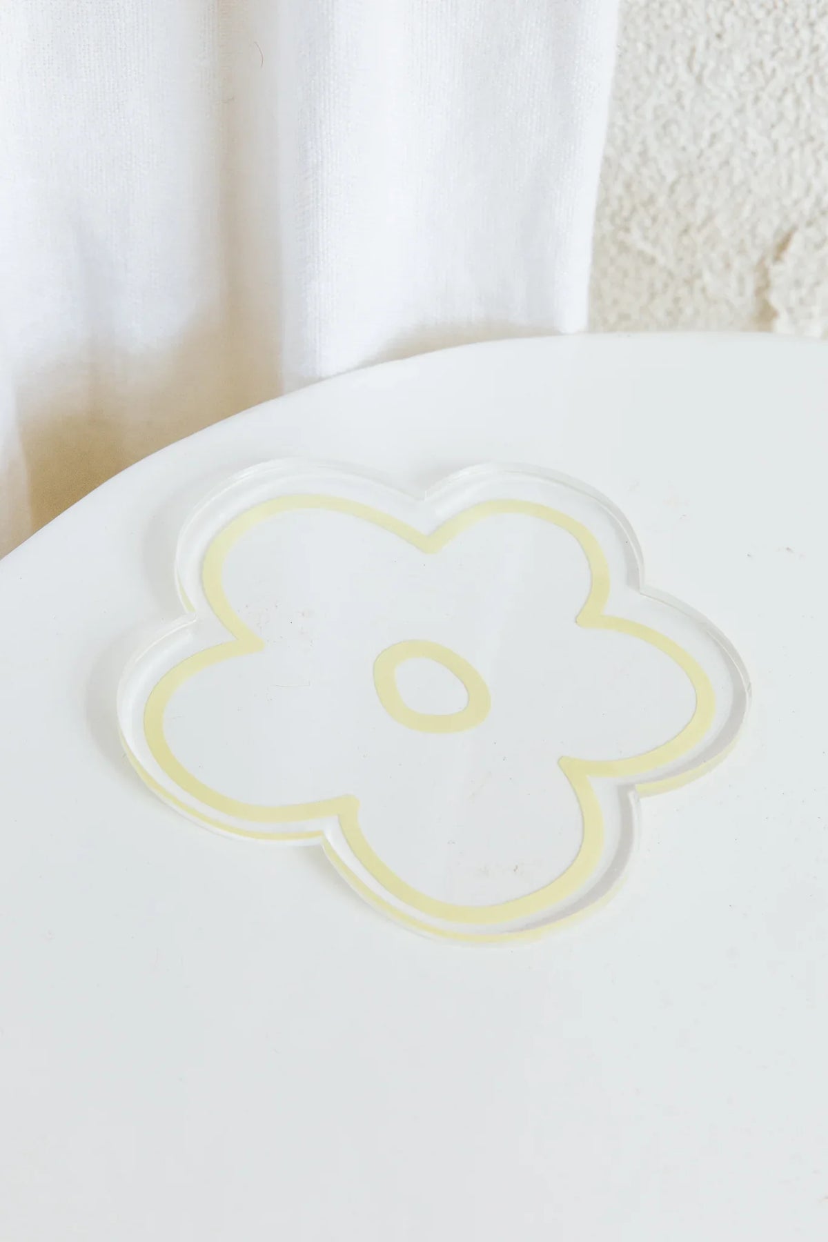 Flower Feeling 4pc Acrylic Coaster Set