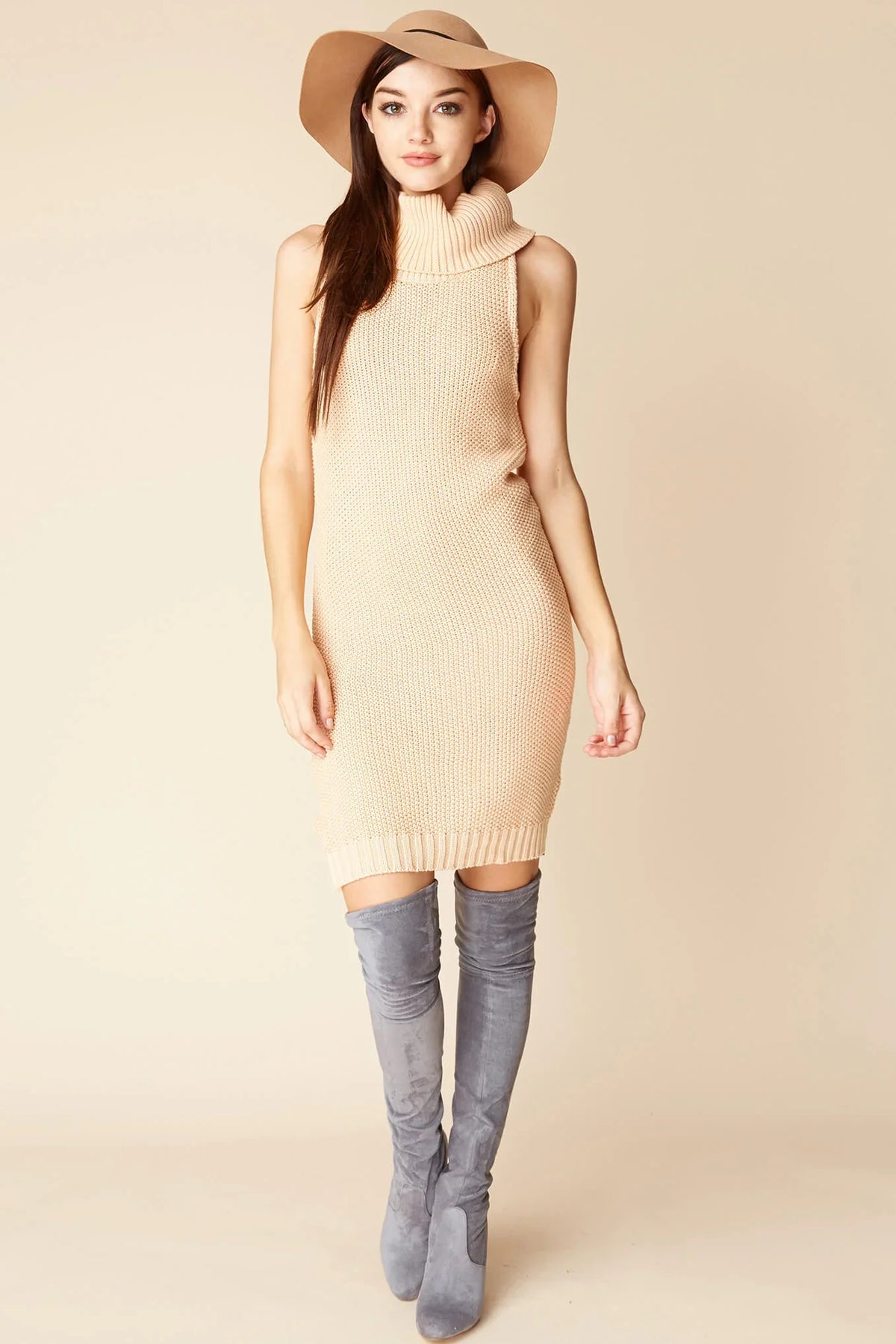 Tenley Bodycon Sweater Dress Blush