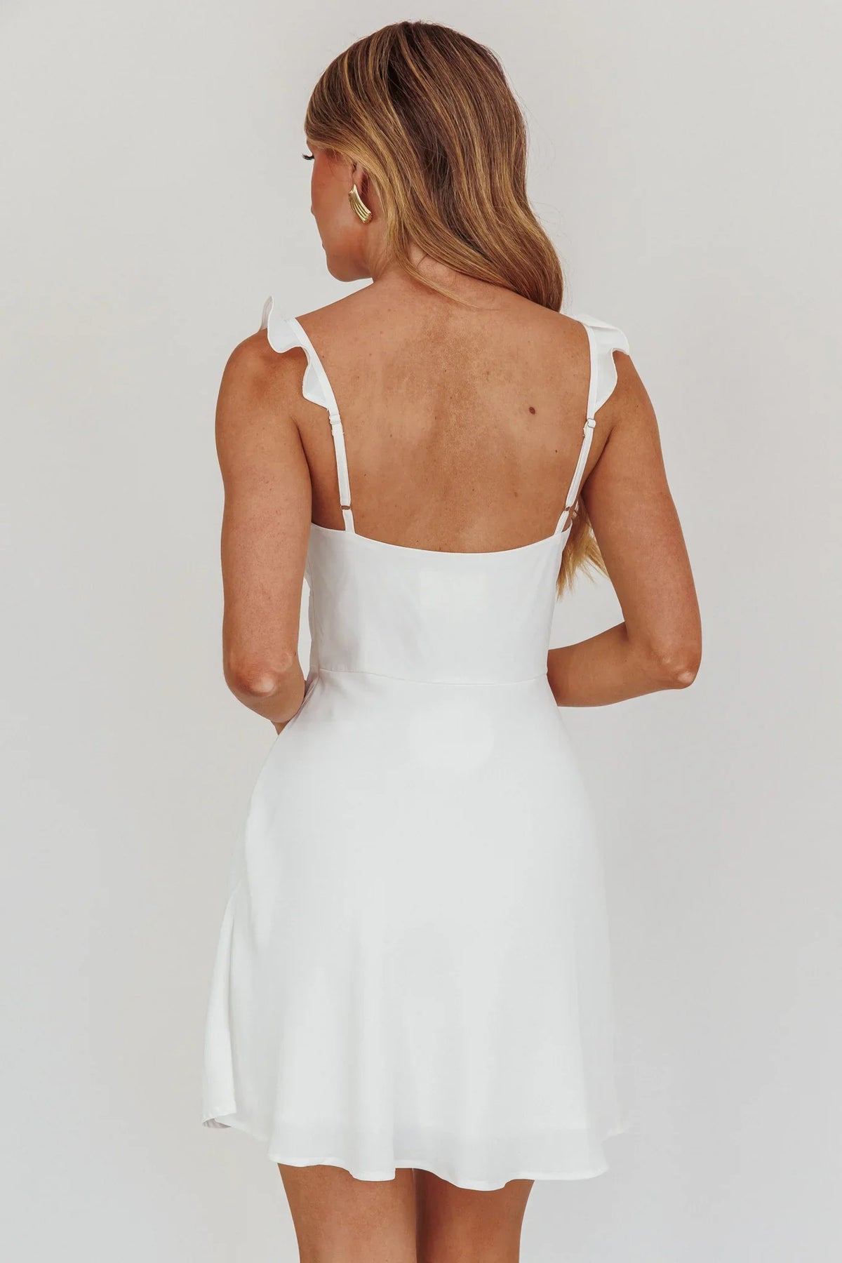 Camille A-line Mini Dress White