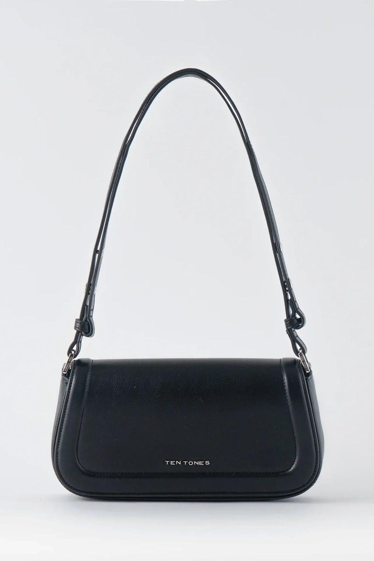 TEN TONES Bruno Baguette Bag Black