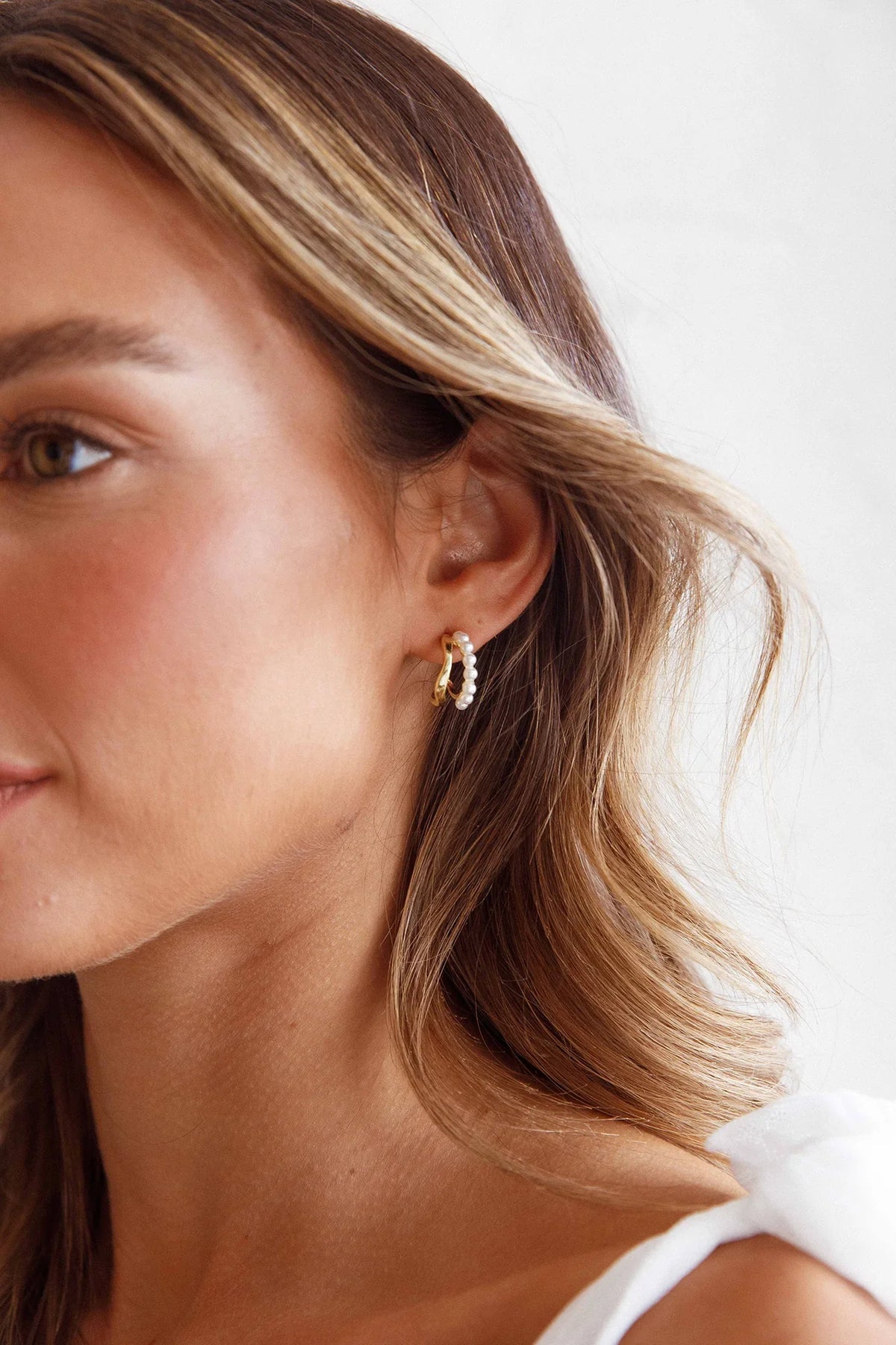 Charis Double Hoops Gold