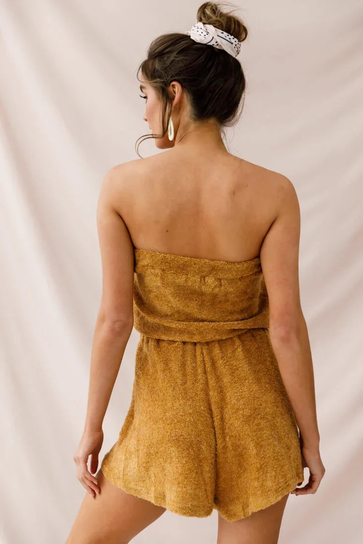 Margie Terry Cloth Romper Ginger