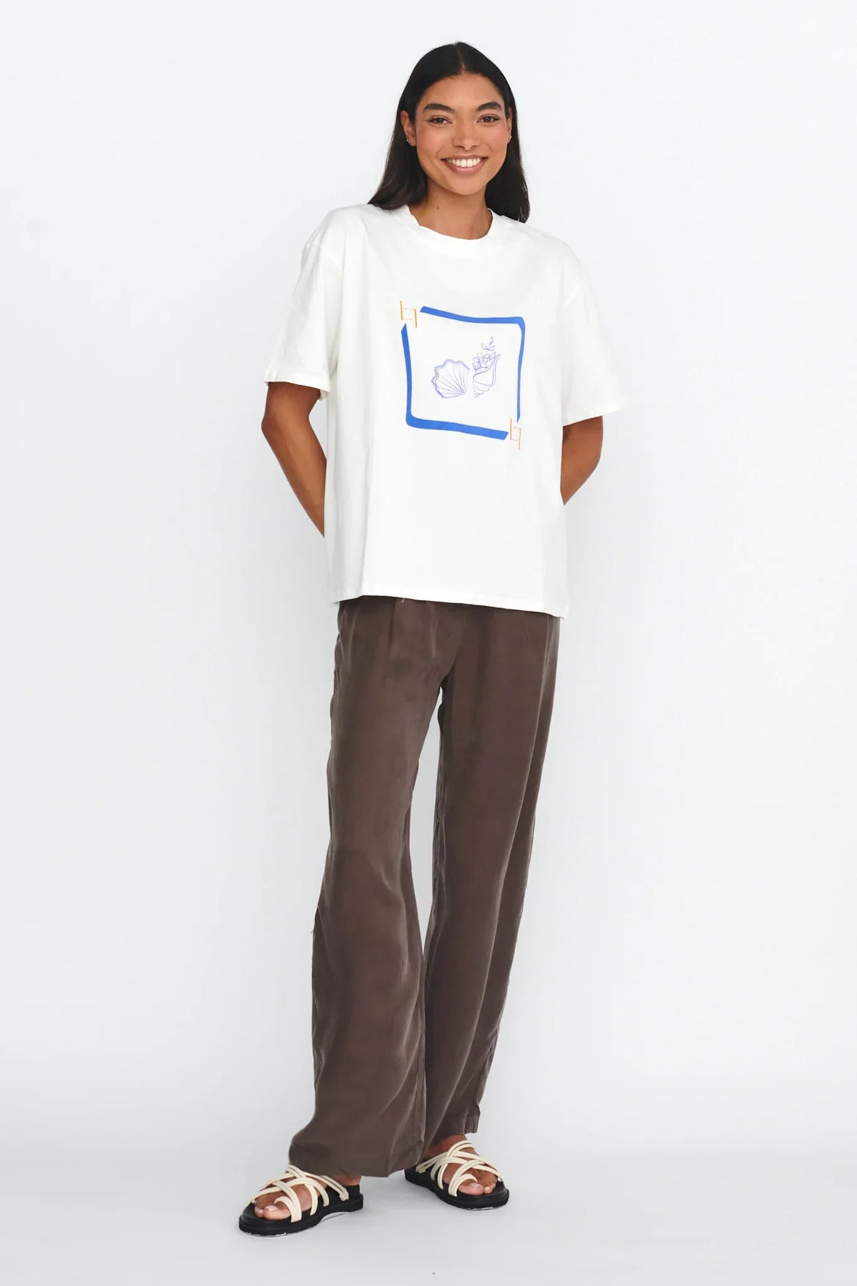 LOST IN LUNAR By The Sea Tee White