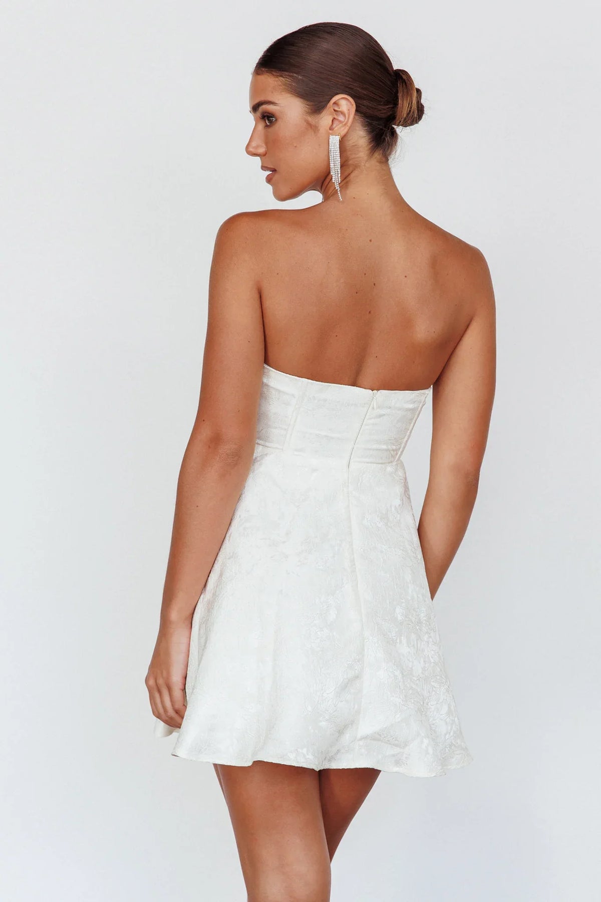 Savanna Corset Bodice Mini Dress Ivory
