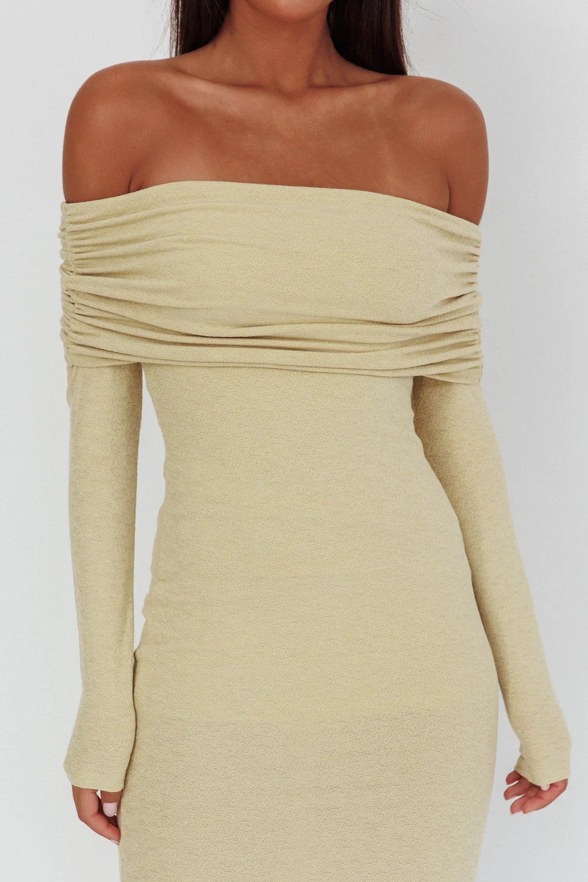 Juju Off-Shoulder Maxi Dress Sage